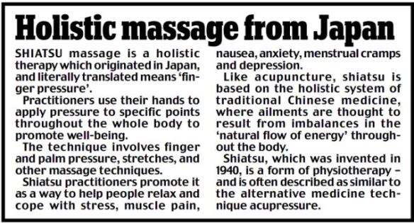 shiatsu article